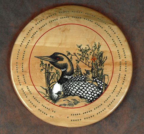 cribbage board loon