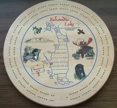 cribbage board schoodic lake