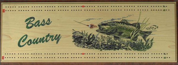 cribbage board sq bass