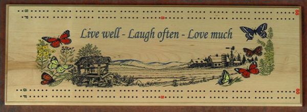 cribbage board sq farm